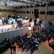 A unique, open-concept layout in a large hall in the Congress Centre Beurs van Berlage in Amsterdam facilitated networking.