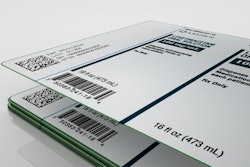 Akorn partnered with Platinum Press to produce readable, serialized labels, as shown in this rendered image.