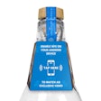 A hang tag on the bottle incorporates the NFC tag and advises consumers how to access the video.
