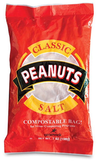 Compostable peanut bag