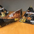 The tetrahedron or triangular pyramid pack is similar in shape to the Doritos snack itself. It opens into a snacking tray to enable product sharing.
