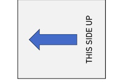 Thermal shippers that are not symmetrical may experience temperature excursions when their orientation is changed.