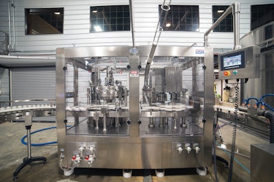 This 12-nozzle filler with seaming station caught Mountain Fork Brewery management’s eye because its design affords low oxygen pickup. This will give the beers the greatest shelf-life as they are rolled out to new markets.