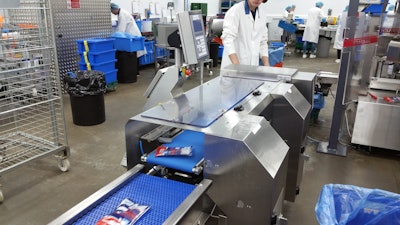To cope with the heightened demand for its meat snack products, the company recently invested in three metal detectors.