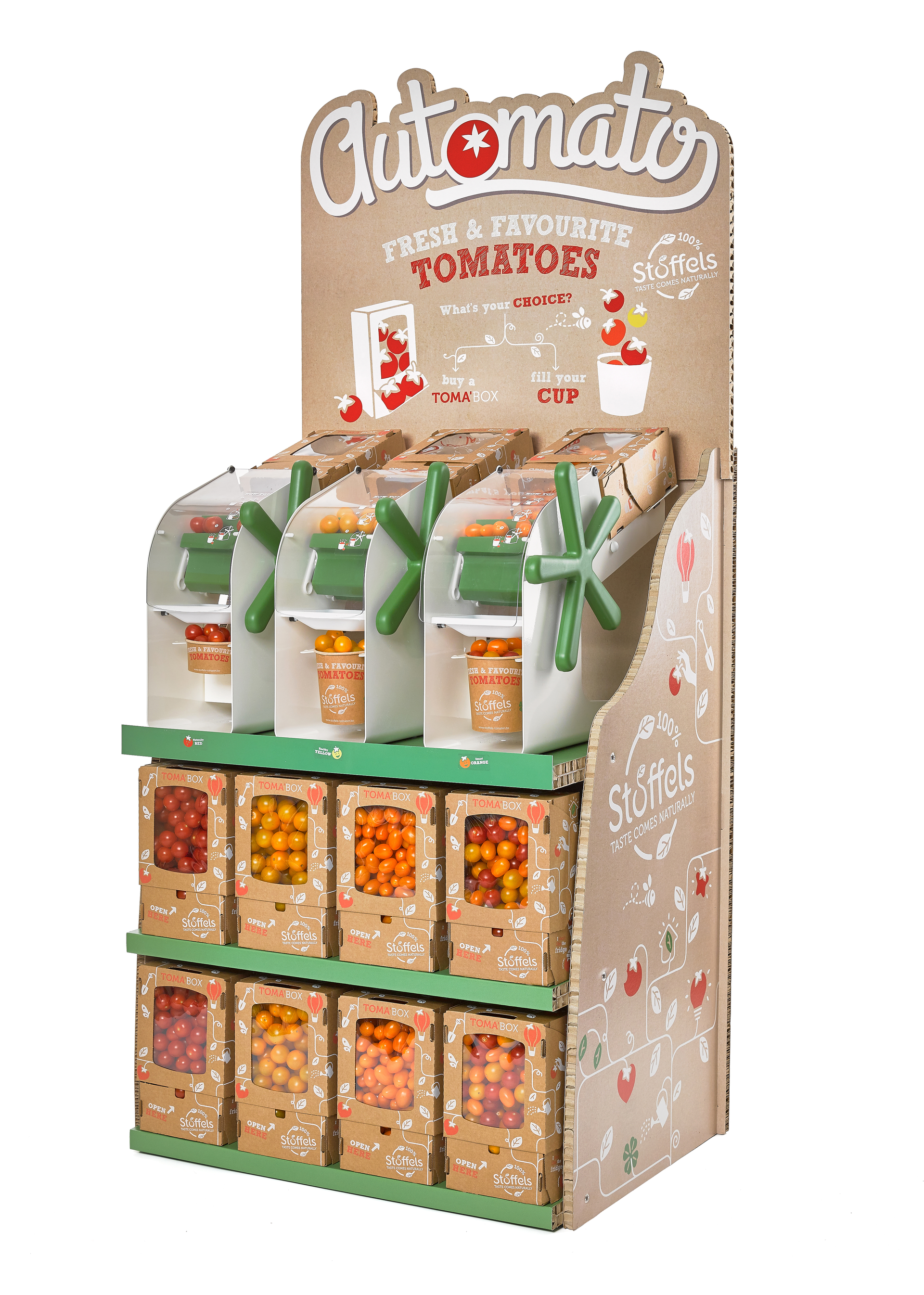 An instore vending machine for cherry tomatoes has proved popular in Belgium and the Netherlands.
