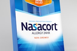 Nasacort's new package includes modernized structural and graphical design includes bolder colors, a window that lets consumers see product, and eliminates the need for an outer carton.