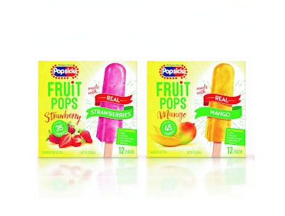 Packaging for new Popsicle Fruit Pops emphasizes the product's real ingredients.