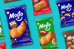 New graphics for Molto’s prepacked snacks bring modernity, fun, and taste appeal to the packaging design.