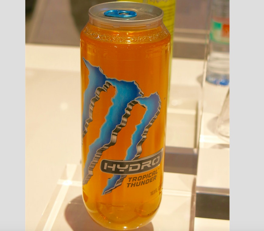 Seen at NPE2018: Monster Energy uses transparent PET with ...