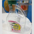 This handled container from the Simply brand of juices was blow molded in PET.