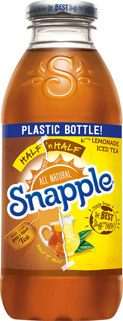 The new PET bottle is almost indistinguishable the original glass bottle.