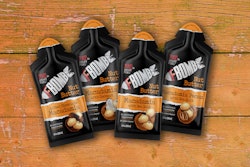 FBOMB 1-oz snacks come in three vegan-friendly flavors—Macadamia with Coconut, Macadamia with Sea Salt, and Macadamia Pecan with Sea Salt—and one Salted Chocolate Macadamia non-Vegan option the company sells “for when you want something sweet.”