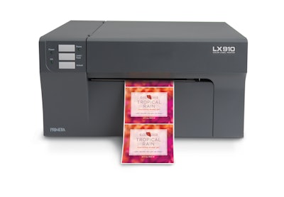 LX910 desktop color label printer