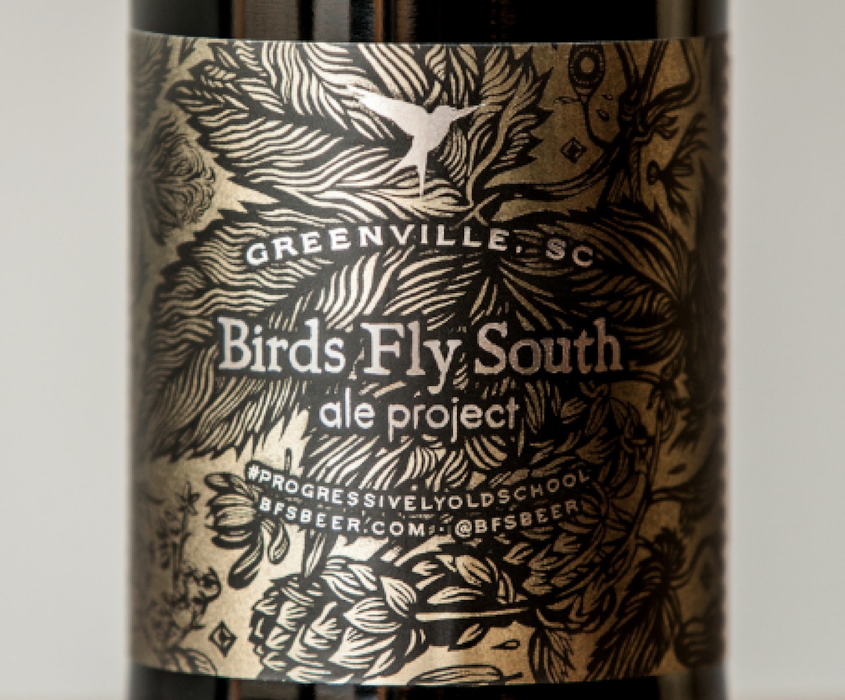 Premium metallic label distinguishes craft brew bottle ...