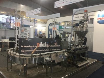 Nalbach demonstrated a multilane auger filler system