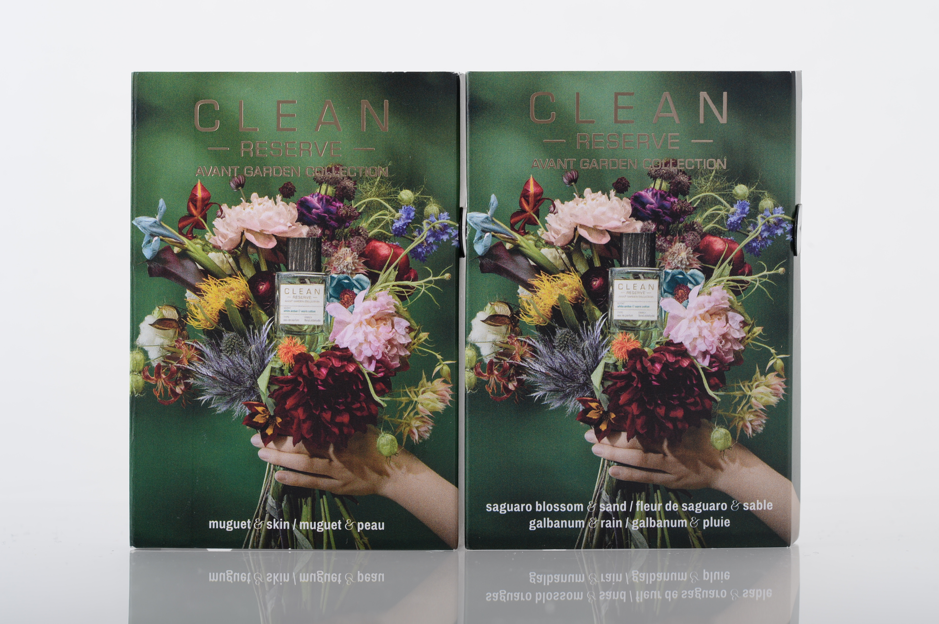 Clean Reserve is sampling the Avant Garden Collection using Aptar&rsquo;s Easy Spray and Clip Card.