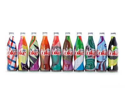 Diet Coke employed HP’s SmartStream Designer Mosaic software to produce two million bottle designs.