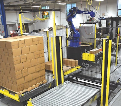 Prior to using PalletSolver, ARPAC used a PLC to control the entire palletizing cell.