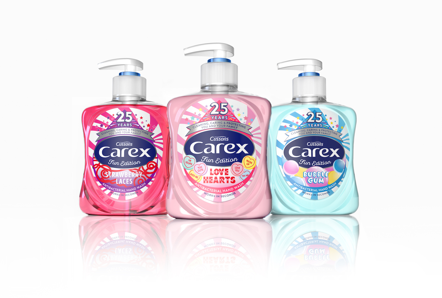 The droplet core asset remains consistent across the Fun Editions tier also, but with the playfulness of each variant dialed up to reflect the enticing &ldquo;flavors,&rdquo; including Bubble Gum, Strawberry Laces, and Love Hearts.