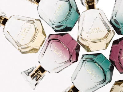 Mary Kay used rendering software to speed approval of the package design for its Fearless Collection of fragrances.