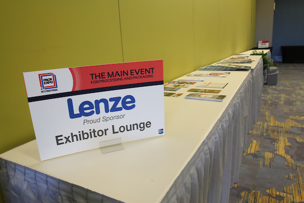 Exhibitor and Member Lounge Sponsor, Lenze Americas, Returns for Sixth Year
