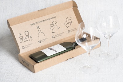 Garçon Wines was named a Diamond Finalist for its inventive flat wine bottle. The slender, 750 mL recycled PET bottle was designed for easy shipping and mailing. Photo courtesy of The Dow Chemical Company.