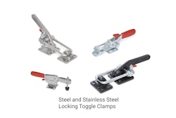 Steel and stainless-steel locking toggle clamps