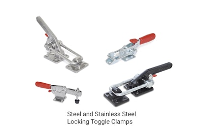 Steel and stainless-steel locking toggle clamps