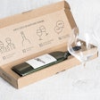 The wines are packaged in a corrugated, letterbox-friendly postal pack.