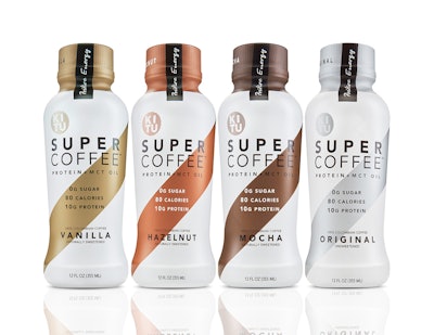 The shelf-stable coffee line is made up of four 12-oz RTD coffees.