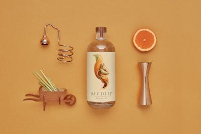 Pearlfisher illustrated the natural ingredients of Grove to cue the product experience against a muted orange color palette.