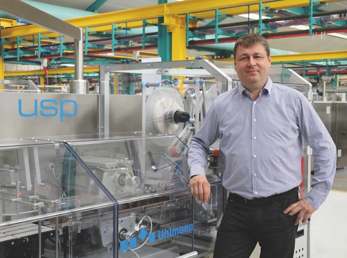 Kay Reinhardt, Team Leader Engineering Projects, managed the upgrade of 26 packaging machines at Salutas Pharma. (Uhlmann photo)