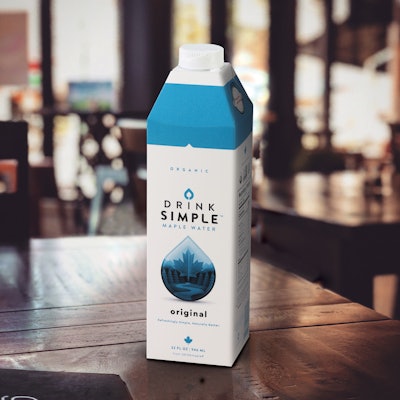 Organic plant hydration beverage is sourced from the tap in Vermont, adhering to the company’s sustainable/responsible processing and packaging efforts.