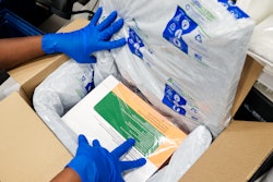 OptumRx has replaced EPS with an insulating pad made from 100% renewable cotton wrapped in recyclable LDPE film.