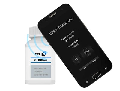 New label platform uses smartphone technology to improve medication adherence by engaging patients, clinicians and health organizations. (Image used with permission.)