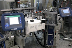 Integrated into each unwind stand of the pressure-sensitive labeler is a laser printer that receives unique serial numbers from the serialization system and prints those numbers into a 2D Data Matrix code.