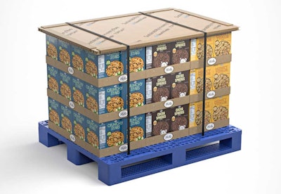 TOPPSafe, made from Hexacomb, offers a light-weight, strong, and sustainable option to protect palletized products during transport and storage.
