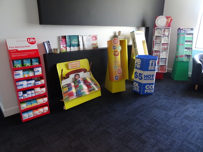 A handful of POP displays provides examples of some of the company’s previous projects.
