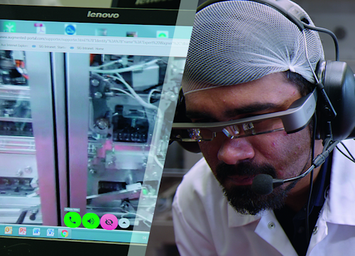 Las gafas inteligentes garantizan una conexión directa entre el cliente y el especialista de SIG.