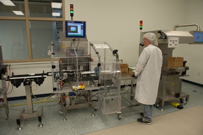 Catalent’s Bloomington facility serializes and aggregates vials and syringes.