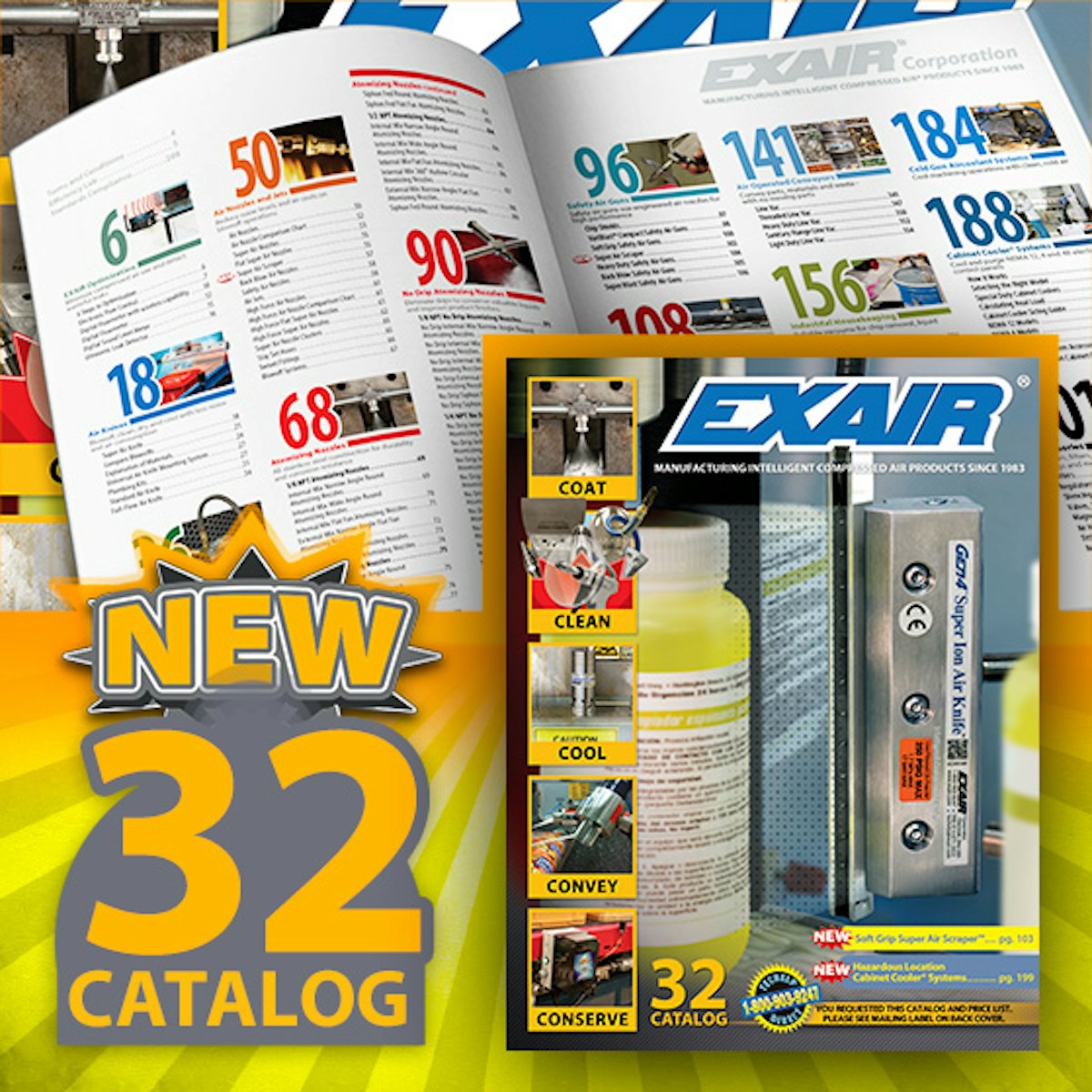 Exair Corp. Compressed air products catalog Packaging World