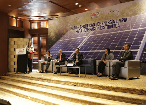 En conferencia de prensa, Grupo Bimbo anunció la emisión de los primeros Certificados de Energía Limpia para Generación Distribuida.