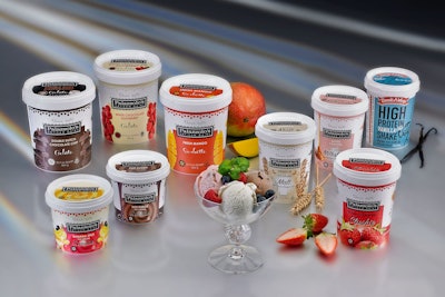 Palazzolo’s Artisan Dairy has chosen a round PP pot for its range of artisan ice cream, gelato, and sorbet products.