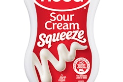 New package configuration for this dairy product offers consumers ease of dispensing and cleanup.