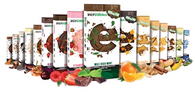 MC Brands has relaunched its 16 varieties of incredibles cannabis chocolate bars in new child-resistant cartons.