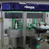 The machine that Makro demonstrated at PACK EXPO International 2018 was equipped with one pressure-sensitive labeling station.