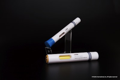 Noble’s injection trainers replicate the appearance, feel and forces of commercially available autoinjectors.