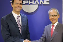José Bosco Silveira Jr., President of Terphane and President of Toyobo Brazil, Yukihiko Minamimura, at Terphane´s office in São Paulo/Brazil.