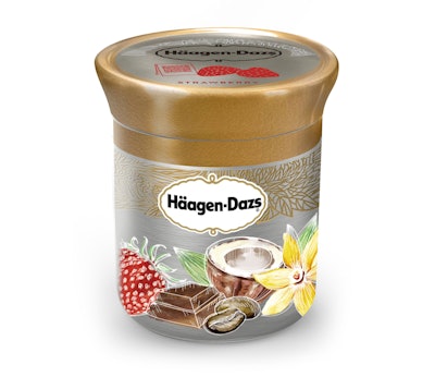 A new reusable, stainless-steel double-walled container for Häagen-Dazs keeps ice cream fresh and cold for Loop.