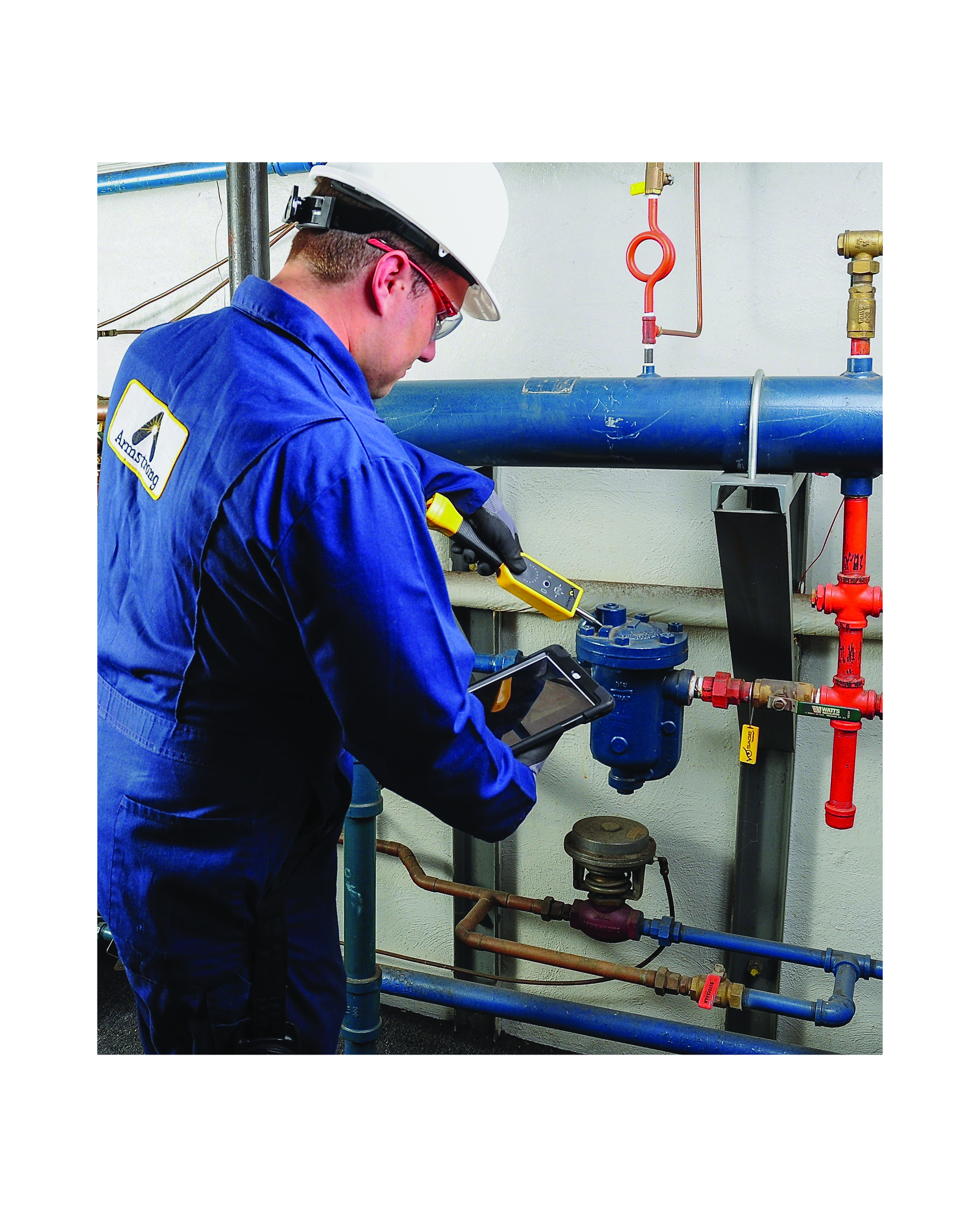 Wireless trap monitoring of higher-pressure traps and monitoring critical process traps alerts keep a steady flow of production and mitigate potential energy losses. Photo courtesy of Armstrong Services, Inc.